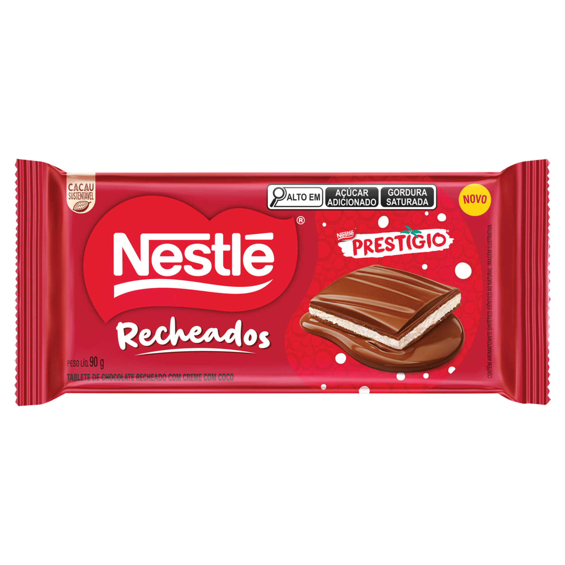 Chocolate Prestígio Nestlé Recheados Pacote 90g