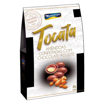 Amêndoa Confeitada com Chocolate ao Leite Tocata Montevérgine 80g