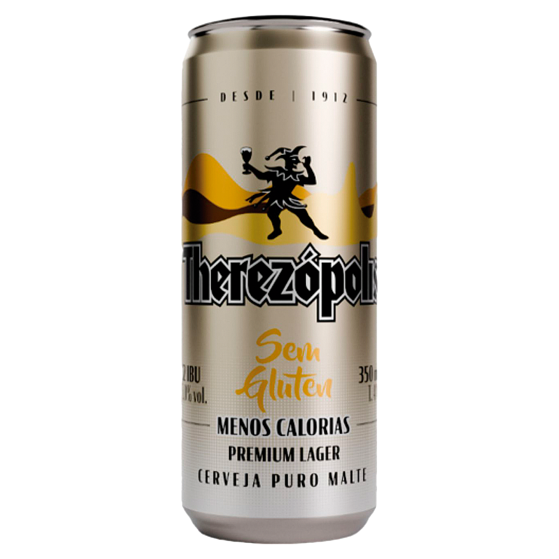 Cerveja Lager Puro Malte sem Gl&uacute;ten Therez&oacute;polis Lata 350ml