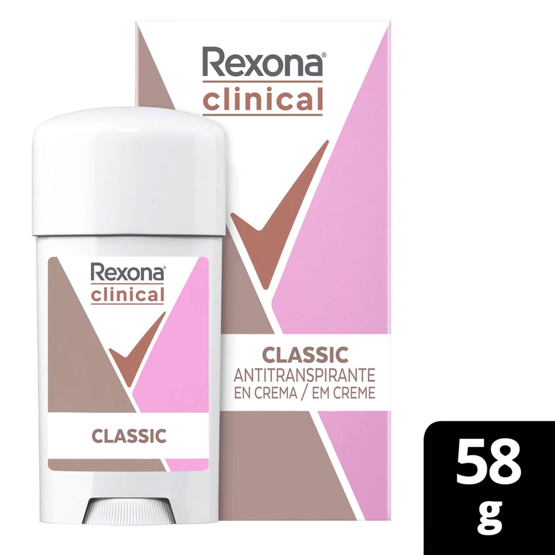 Desodorante Rexona Clinical Classic 58g&nbsp;