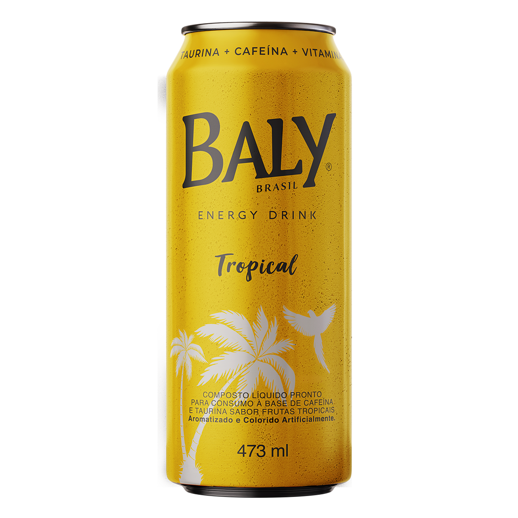 Energético Tropical Baly Brasil Lata 473ml