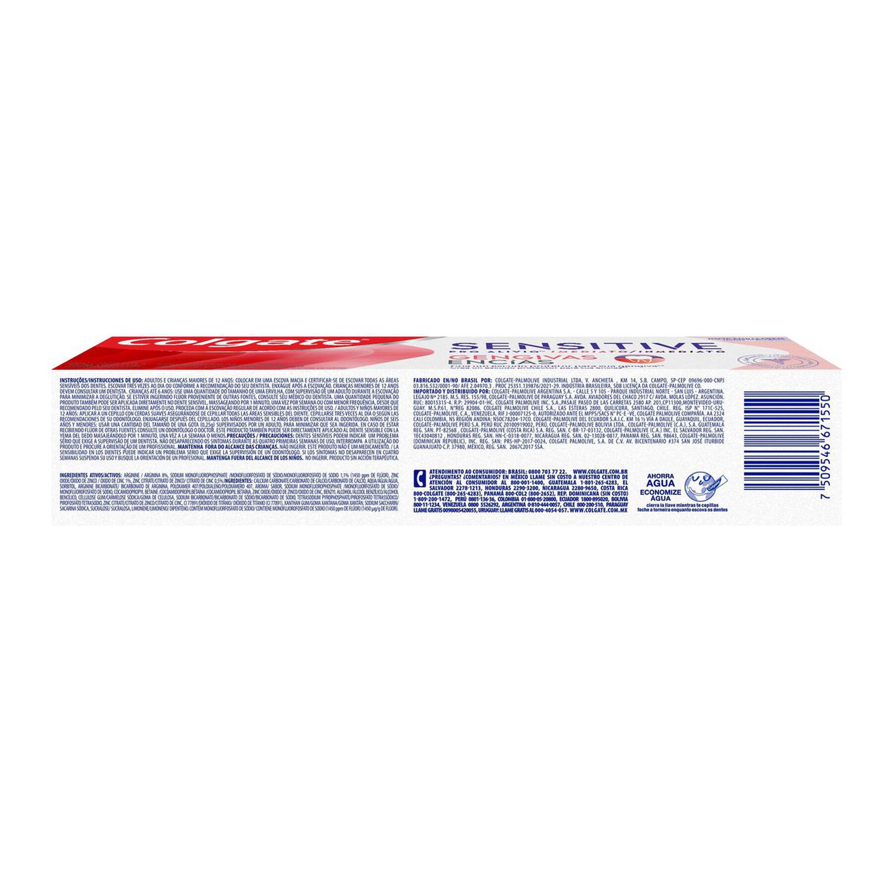 Creme Dental Para Sensibilidade Colgate Sensitive Pro Alívio Imediato Gengiva 90g