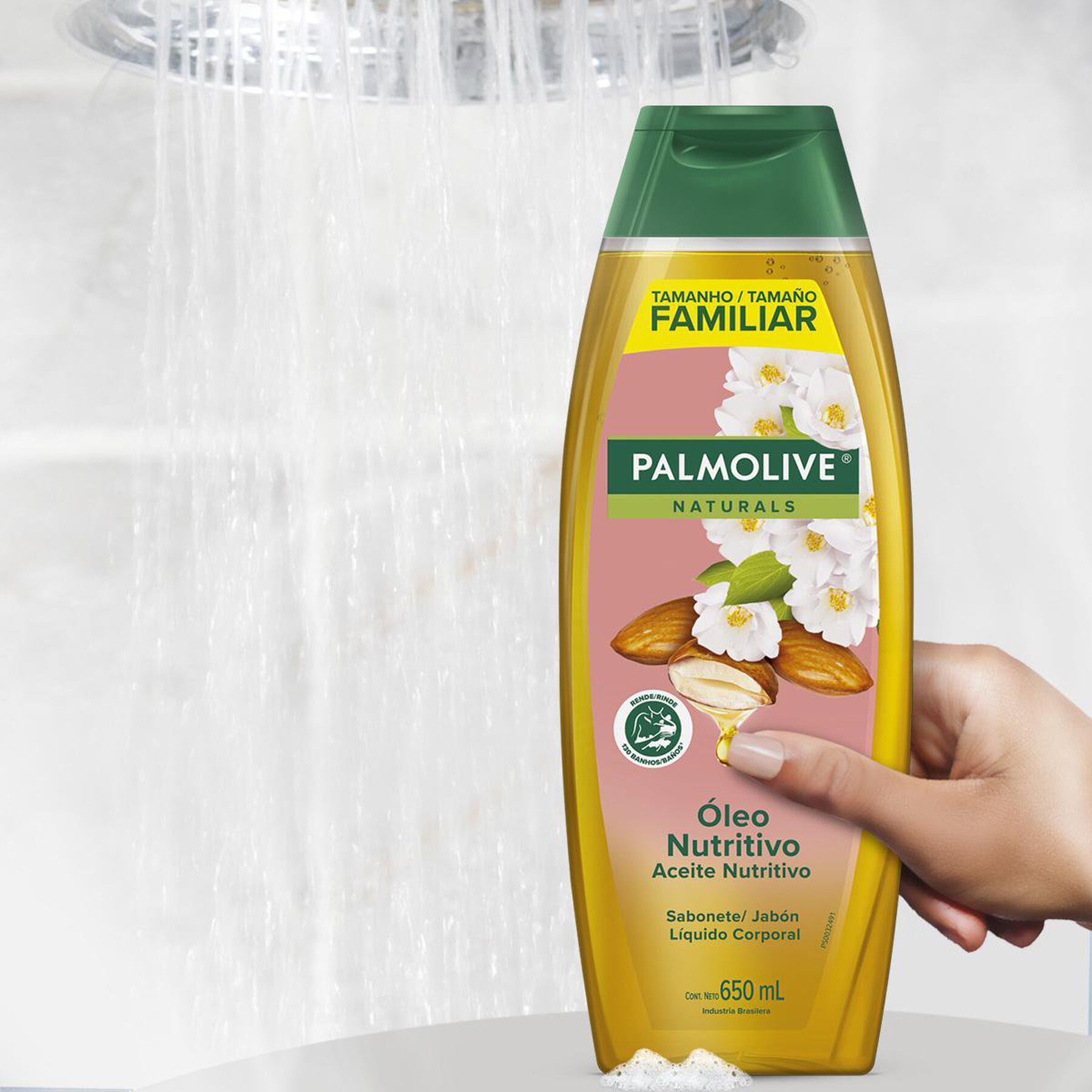 Sabonete Líquido Óleo Nutritivo Palmolive Naturals Frasco 650ml - Embalagem Tamanho Família