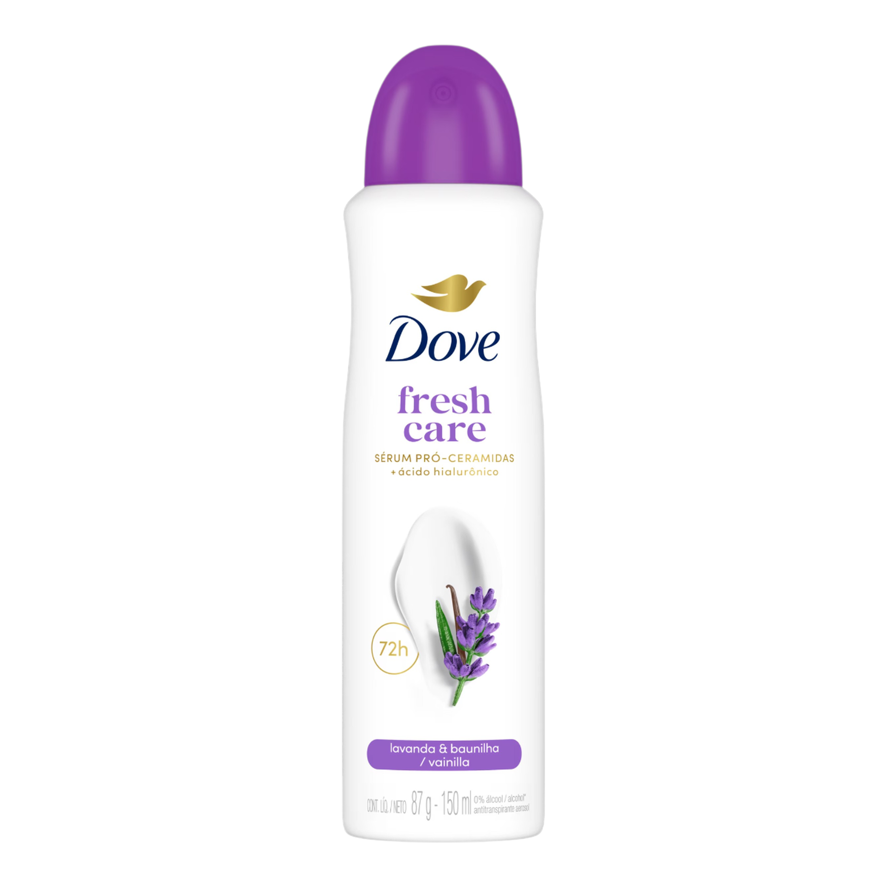 Desodorante Antitranspirante Aerossol Dove Fresh Care Lavanda & Baunilha 150ml