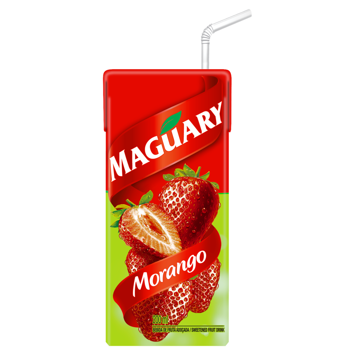 Bebida Ado&ccedil;ada Morango Maguary Caixa 200ml