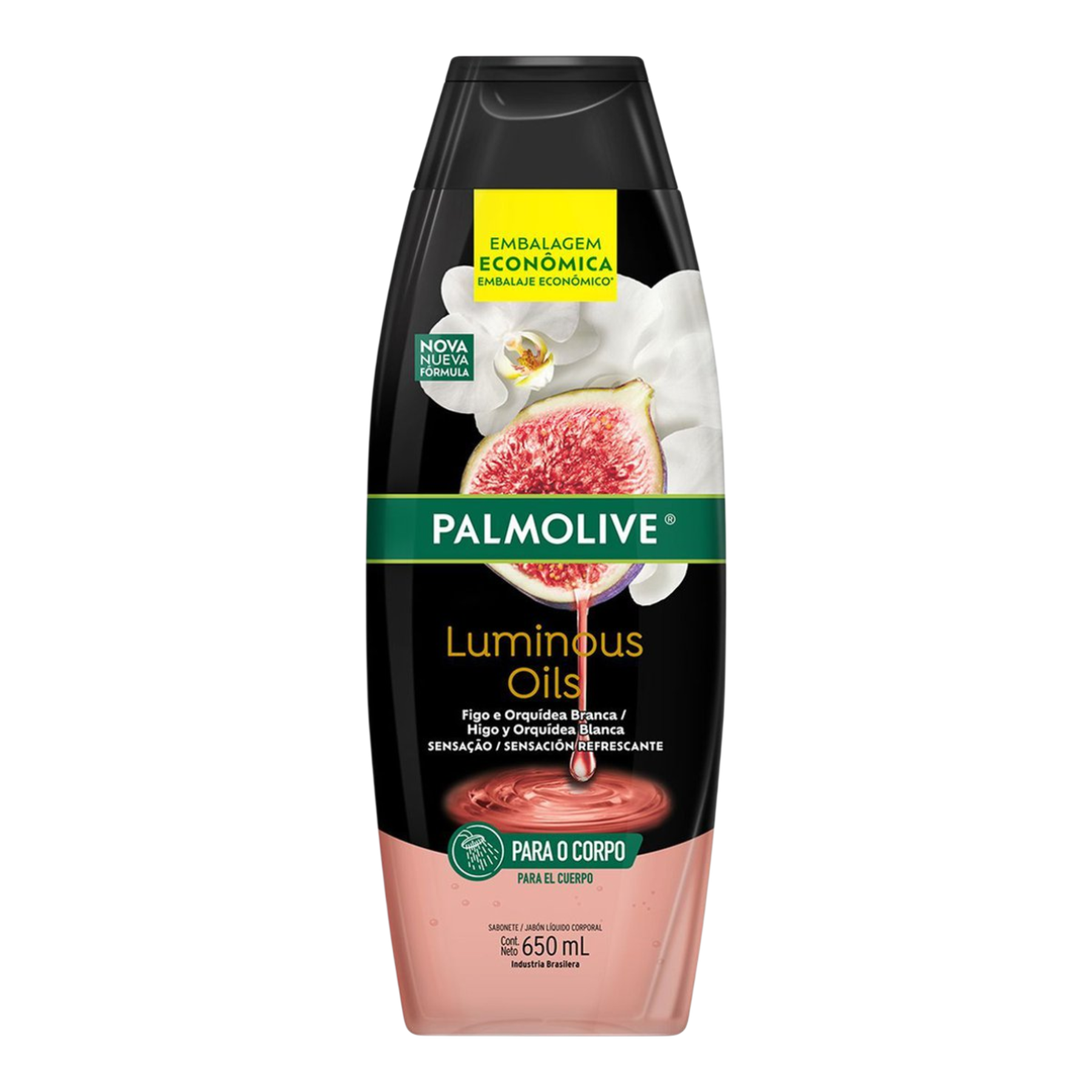 Sabonete L&iacute;quido Palmolive Luminous Oils Sensa&ccedil;&atilde;o Refrescante Frasco 650ml