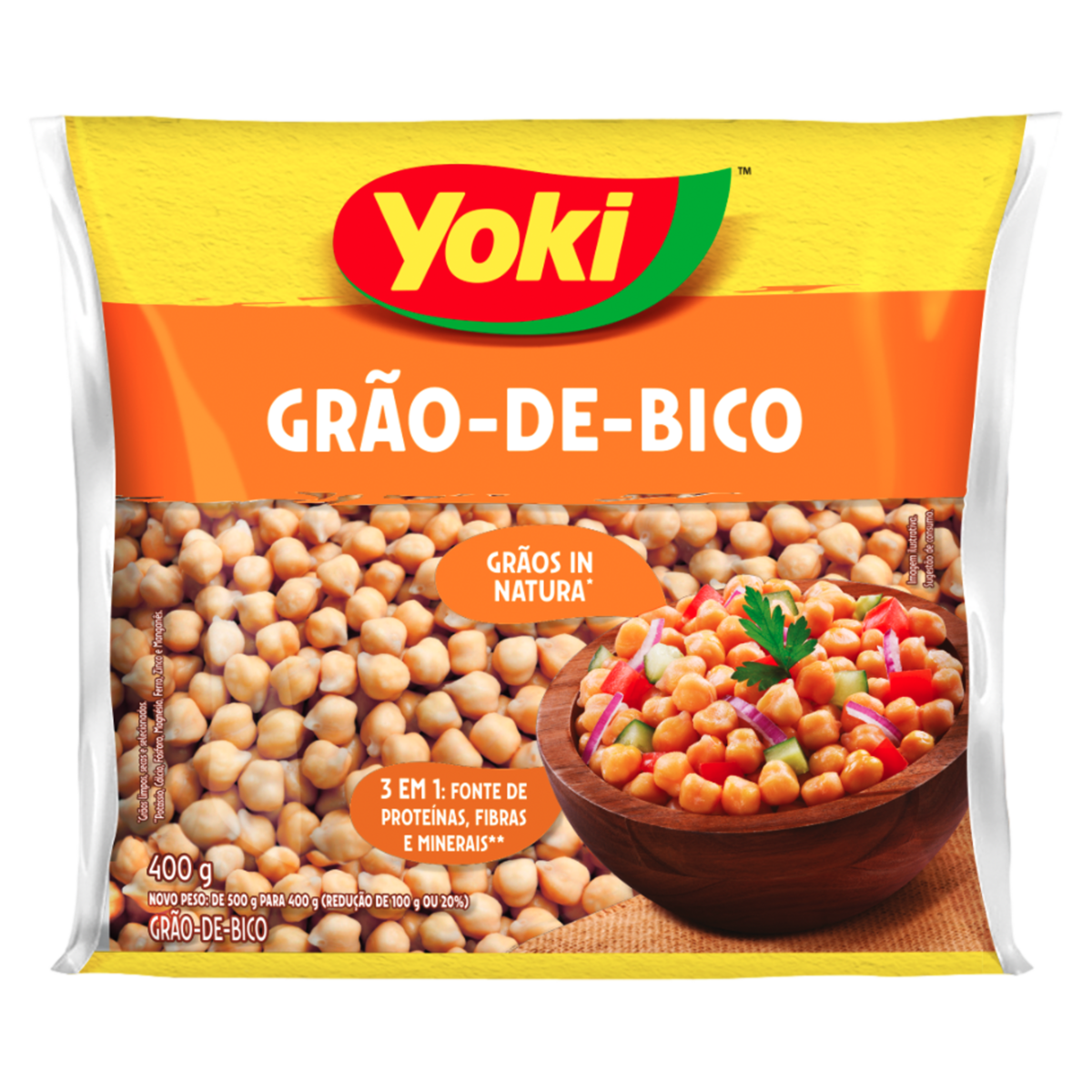 Gr&atilde;o-de-Bico Yoki Pacote 400g