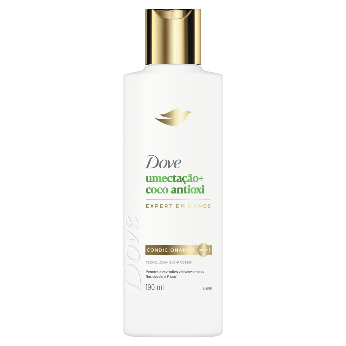 Condicionador Dove Umecta&ccedil;&atilde;o + Coco Antioxi Frasco 190ml