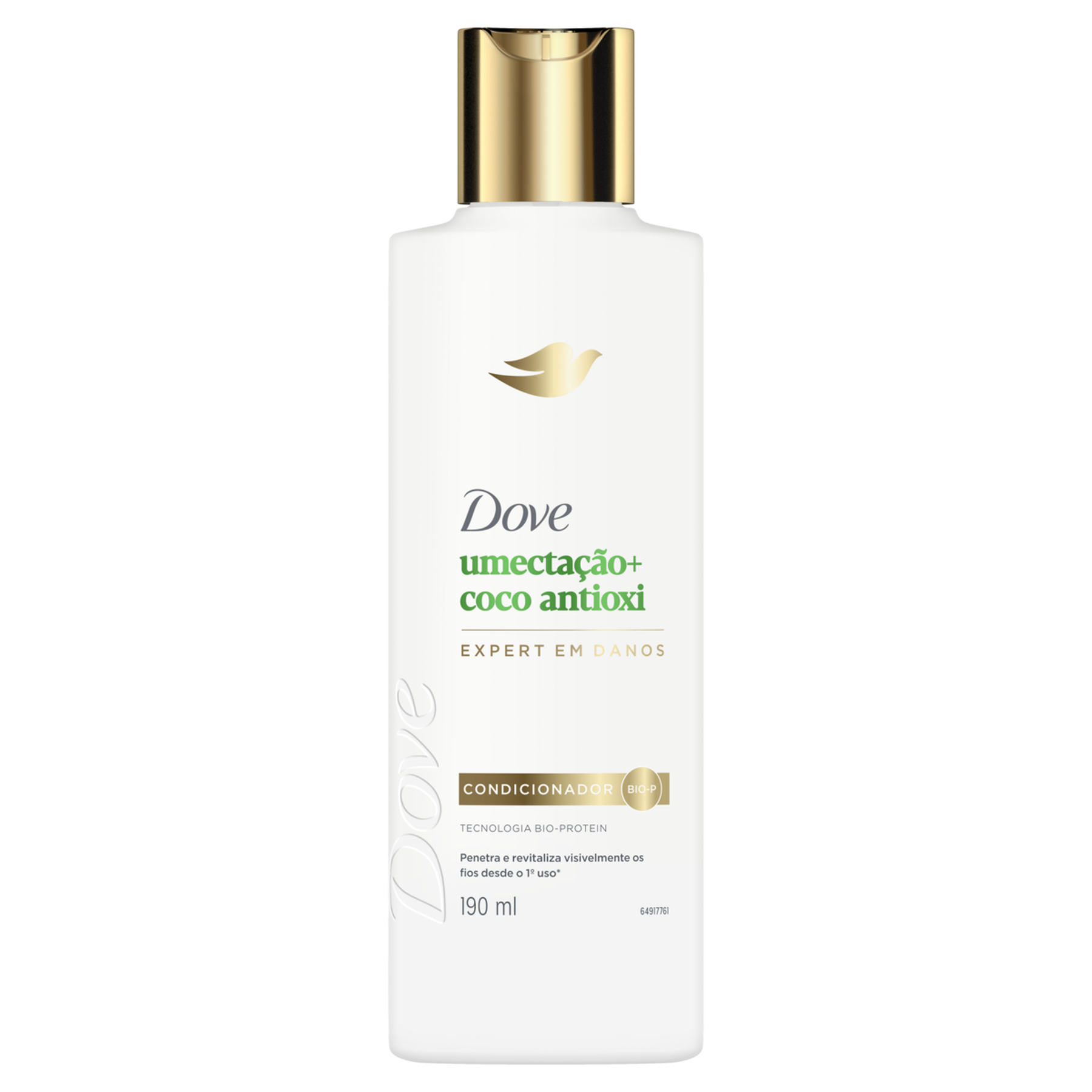 Condicionador Dove Umecta&ccedil;&atilde;o + Coco Antioxi Frasco 190ml