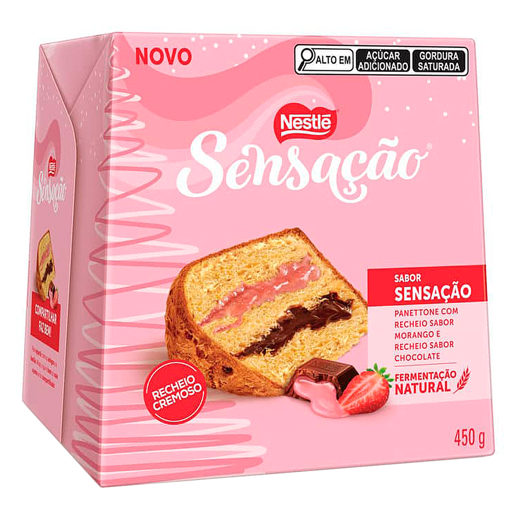 Panettone Recheado Sensa&ccedil;&atilde;o Nestl&eacute; Caixa 450g
