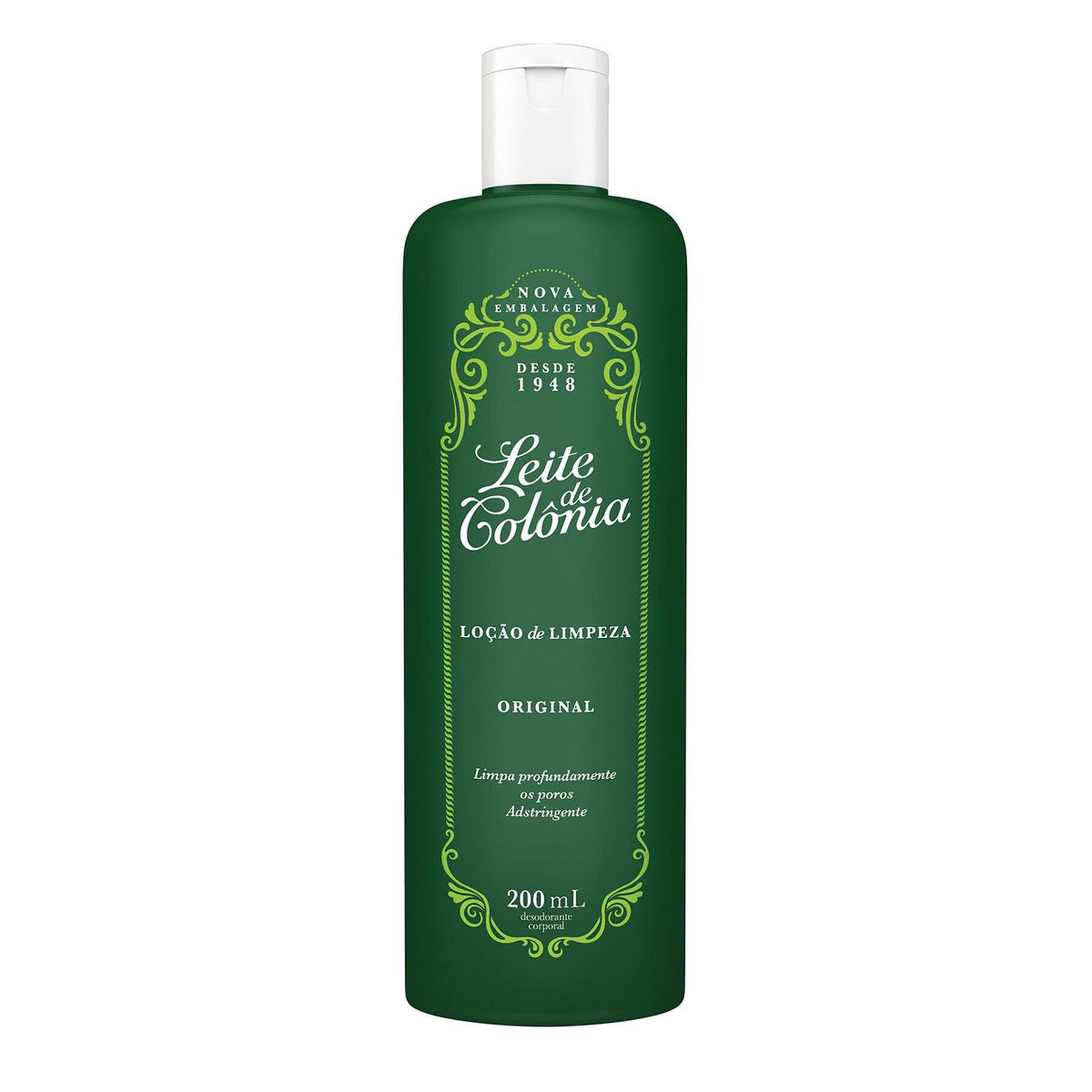 Lo&ccedil;&atilde;o de Limpeza Original Leite de Col&ocirc;nia Frasco 200ml
