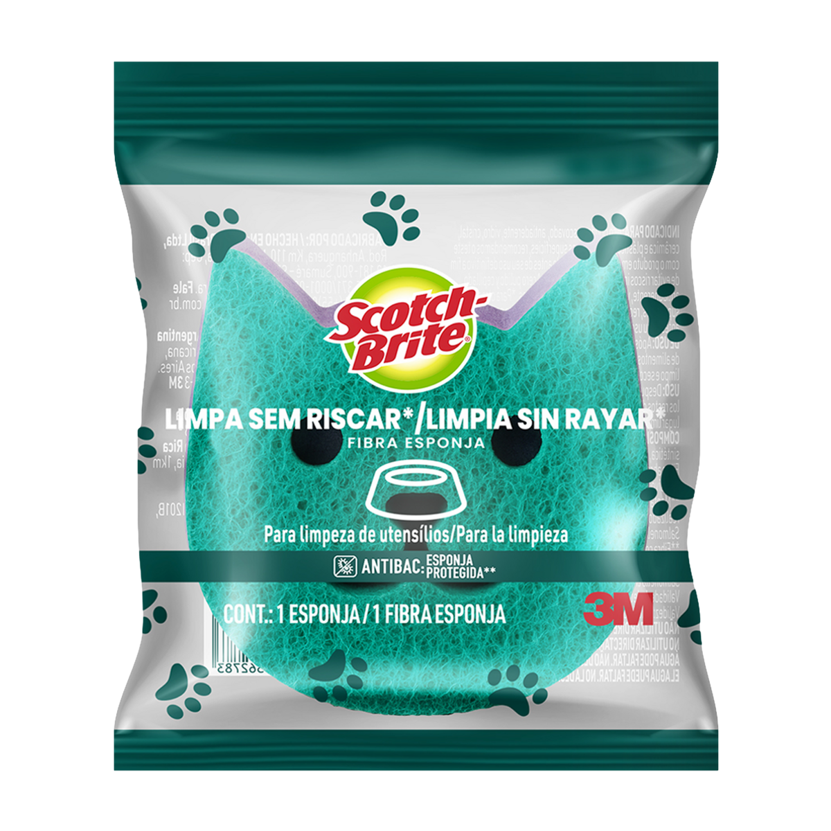 Esponja N&atilde;o Risca Pets Scotch-Brite - Sortido