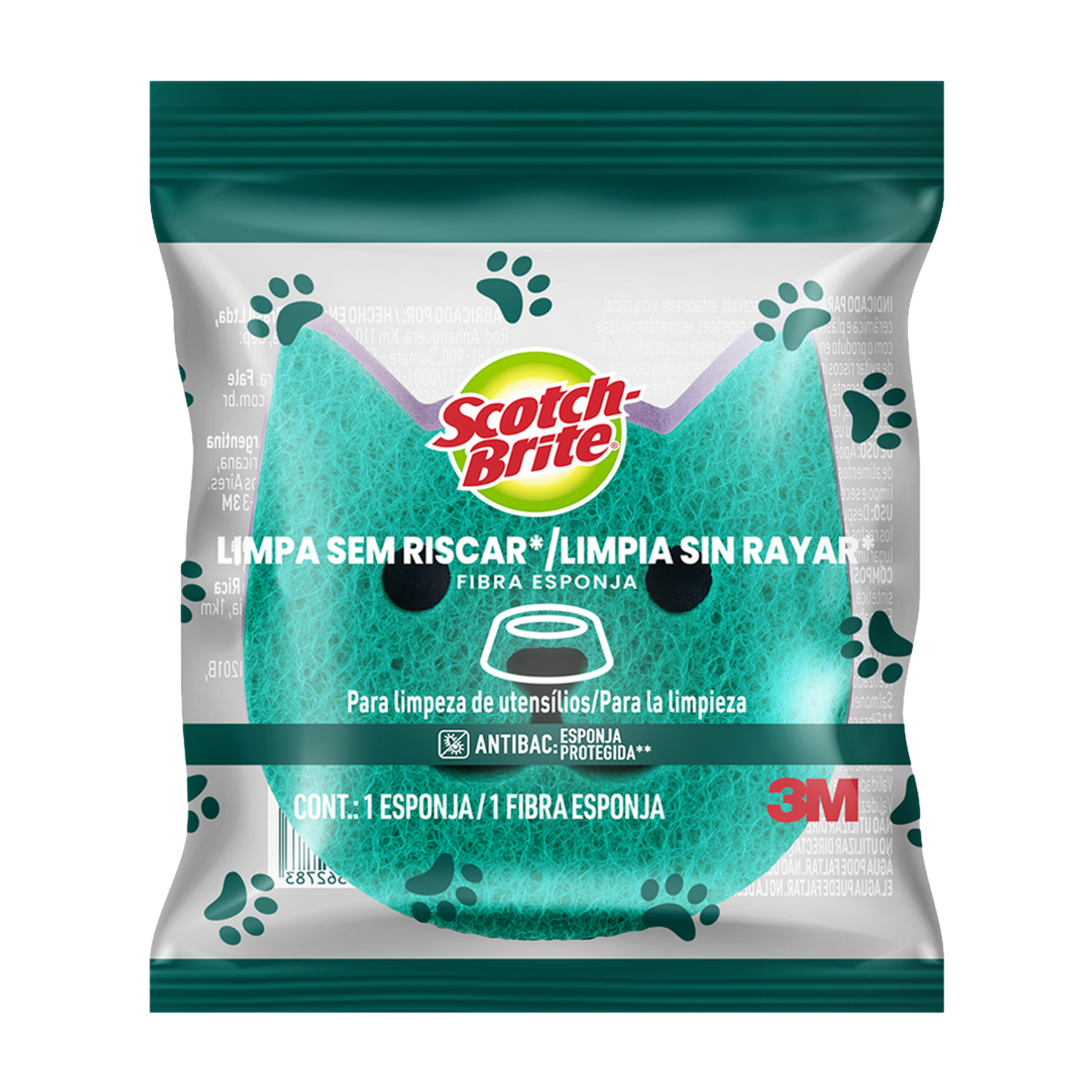 Esponja N&atilde;o Risca Pets Scotch-Brite - Sortido