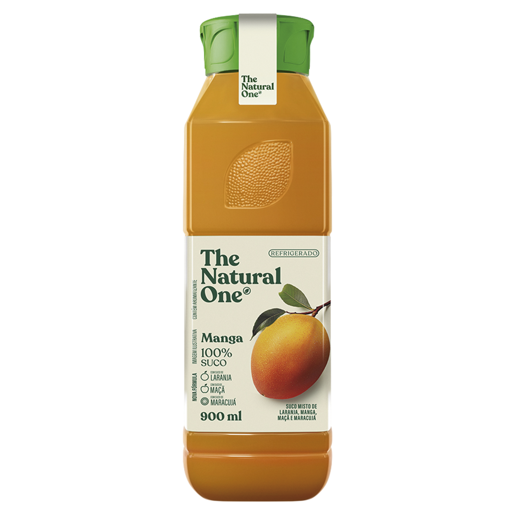Suco Misto Manga, Laranja, Ma&ccedil;&atilde; e Maracuj&aacute; The Natural One Refrigerado Garrafa 900ml