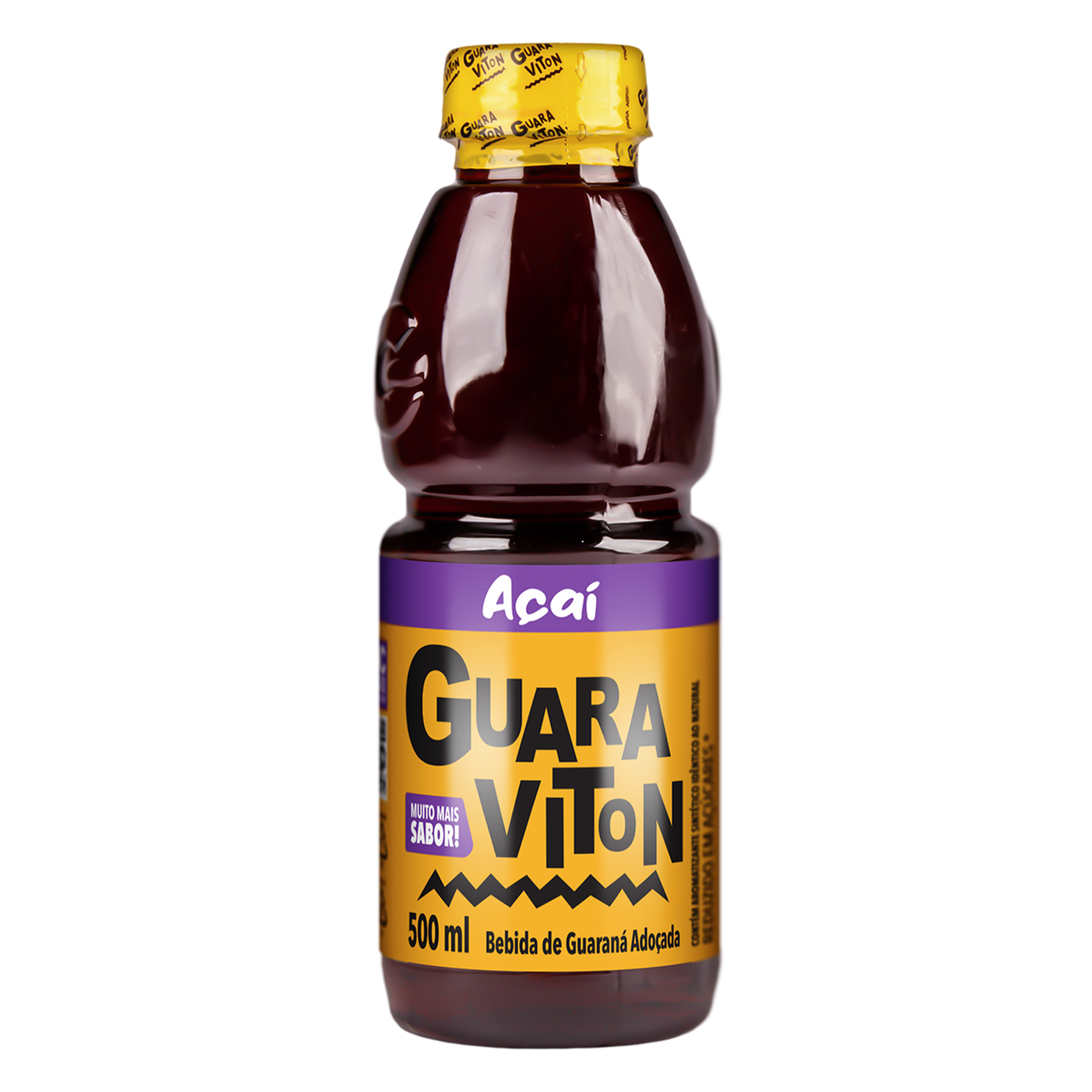 Bebida Adoçada Guaraná e Açaí Guaraviton Garrafa 500ml