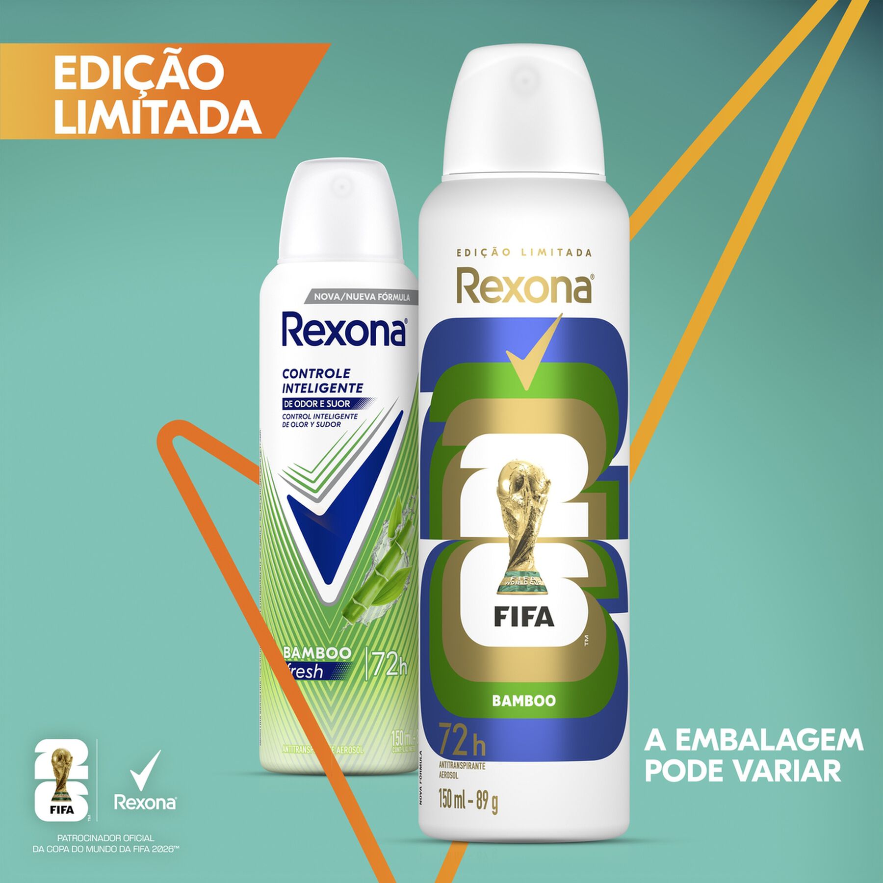 Antitranspirante Aerossol Bamboo Rexona 150ml