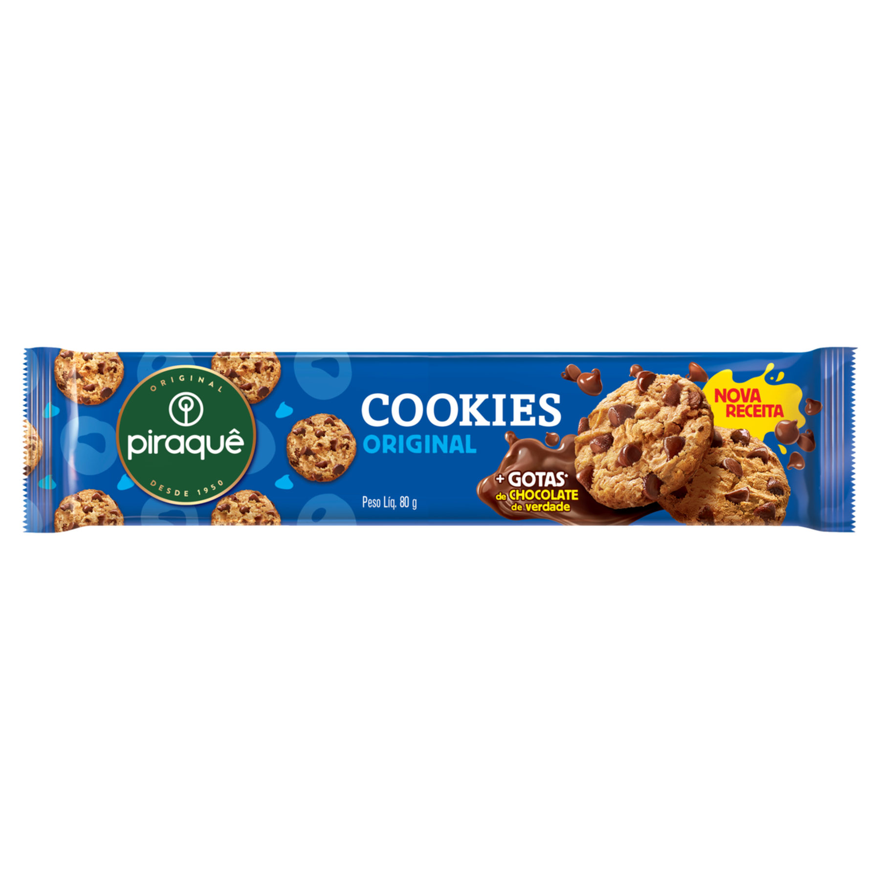 Biscoito Cookie Original Piraquê Pacote 80g