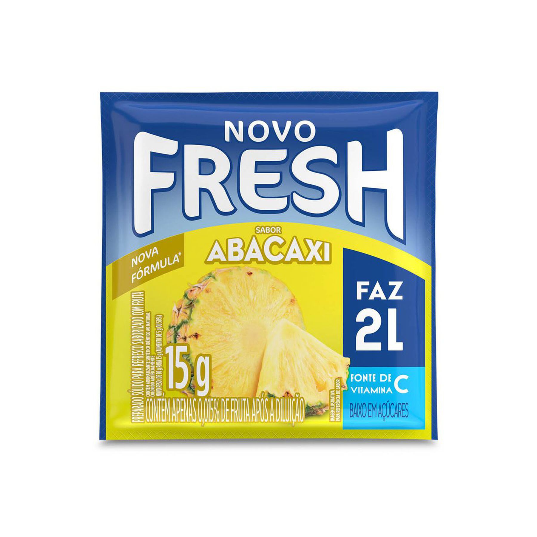 Refresco em Pó Abacaxi Fresh Pacote 15g