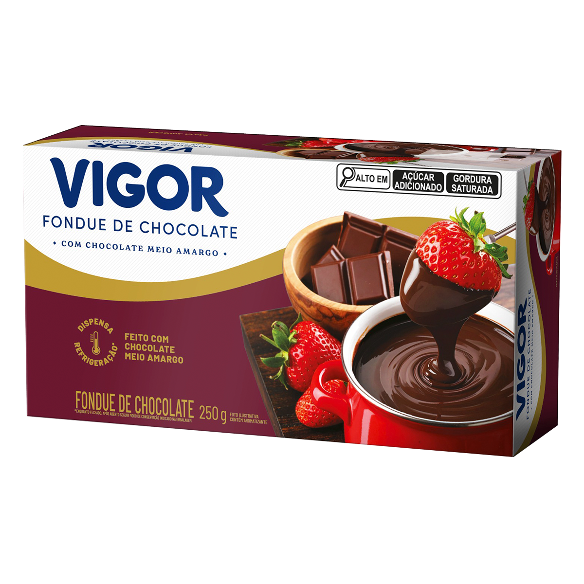 Fondue de Chocolate Meio Amargo Vigor Caixa 250g