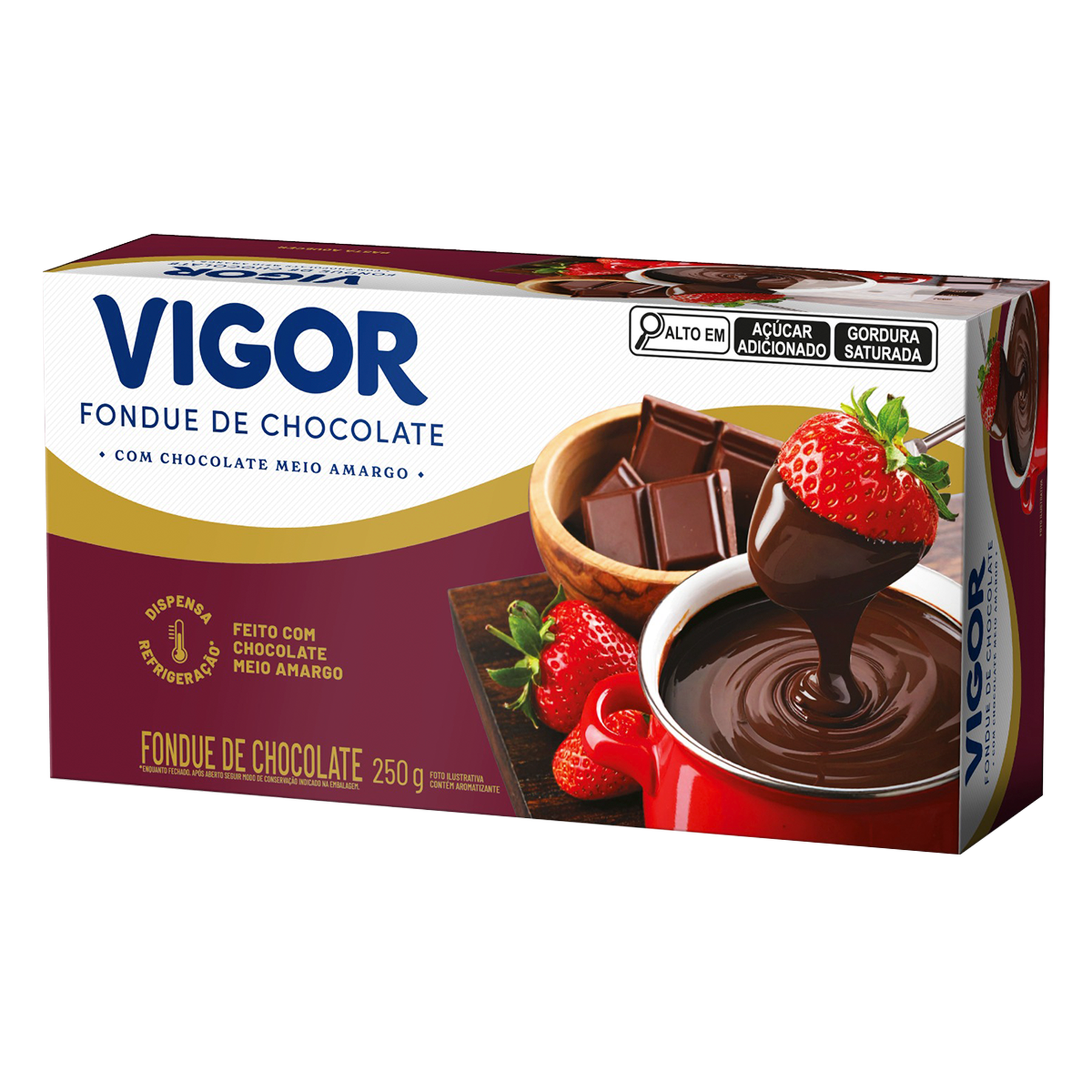 Fondue de Chocolate Meio Amargo Vigor Caixa 250g