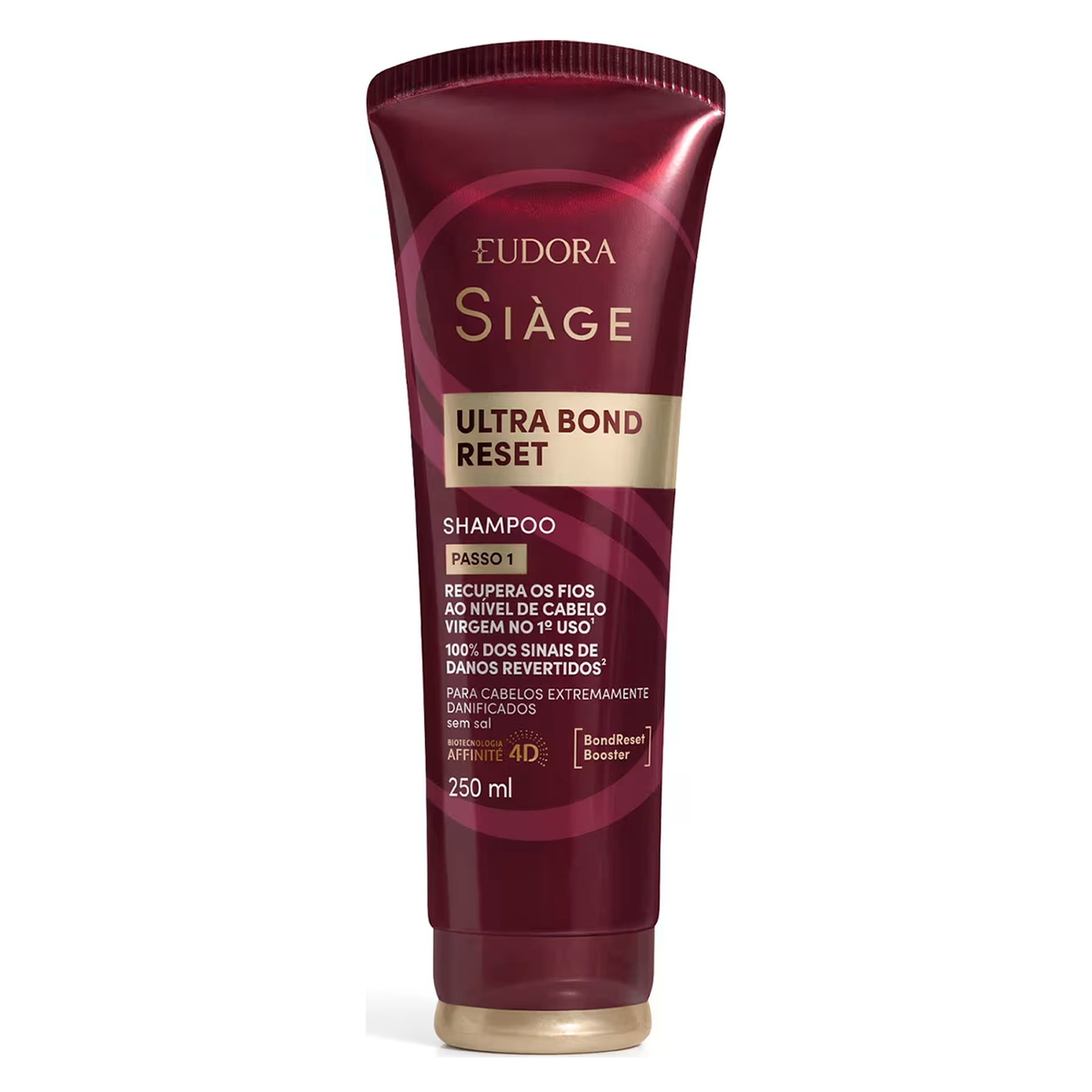 Shampoo Ultra Bond Reset Si&agrave;ge Eudora Bisnaga 250ml