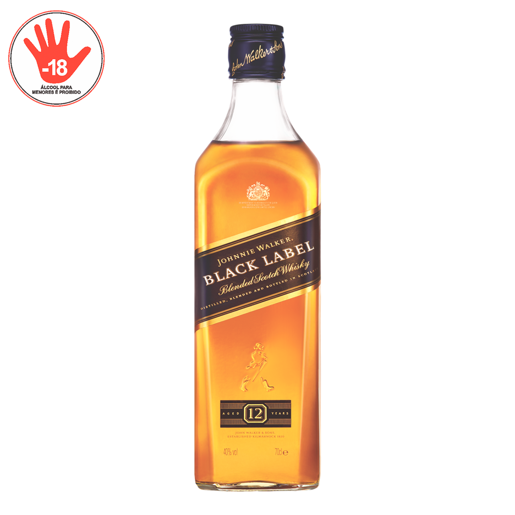 Whisky Black Label Johnnie Walker Garrafa 1l