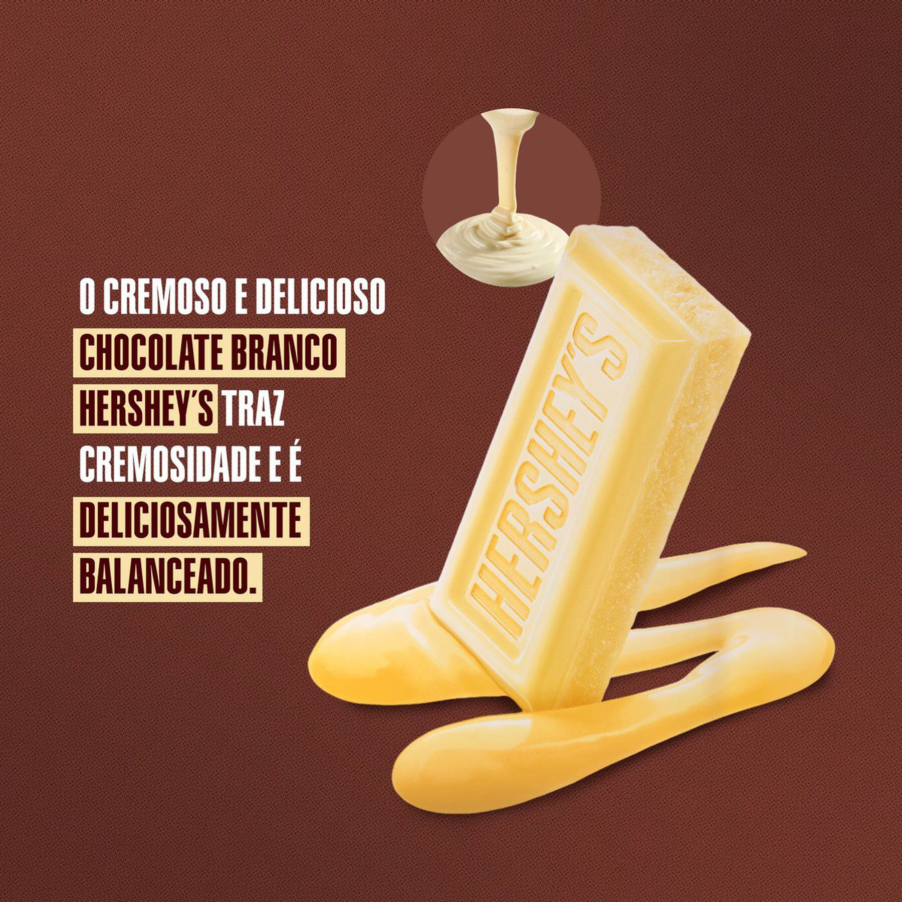 Barra de Chocolate Branco Hershey's Pacote 82g