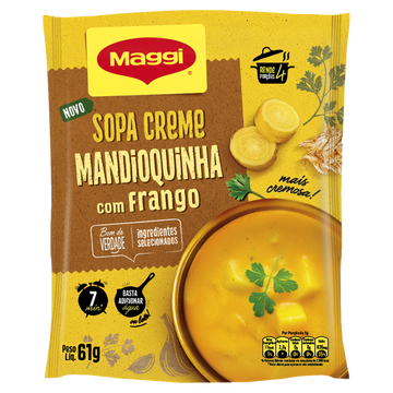 Sopa Creme Mandioquinha com Frango Maggi Pacote 61g