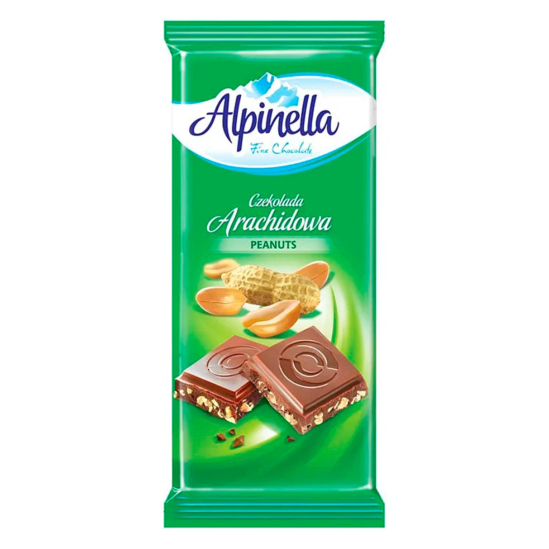 Chocolate ao Leite com Amendoim em Barra Alpinella 90g