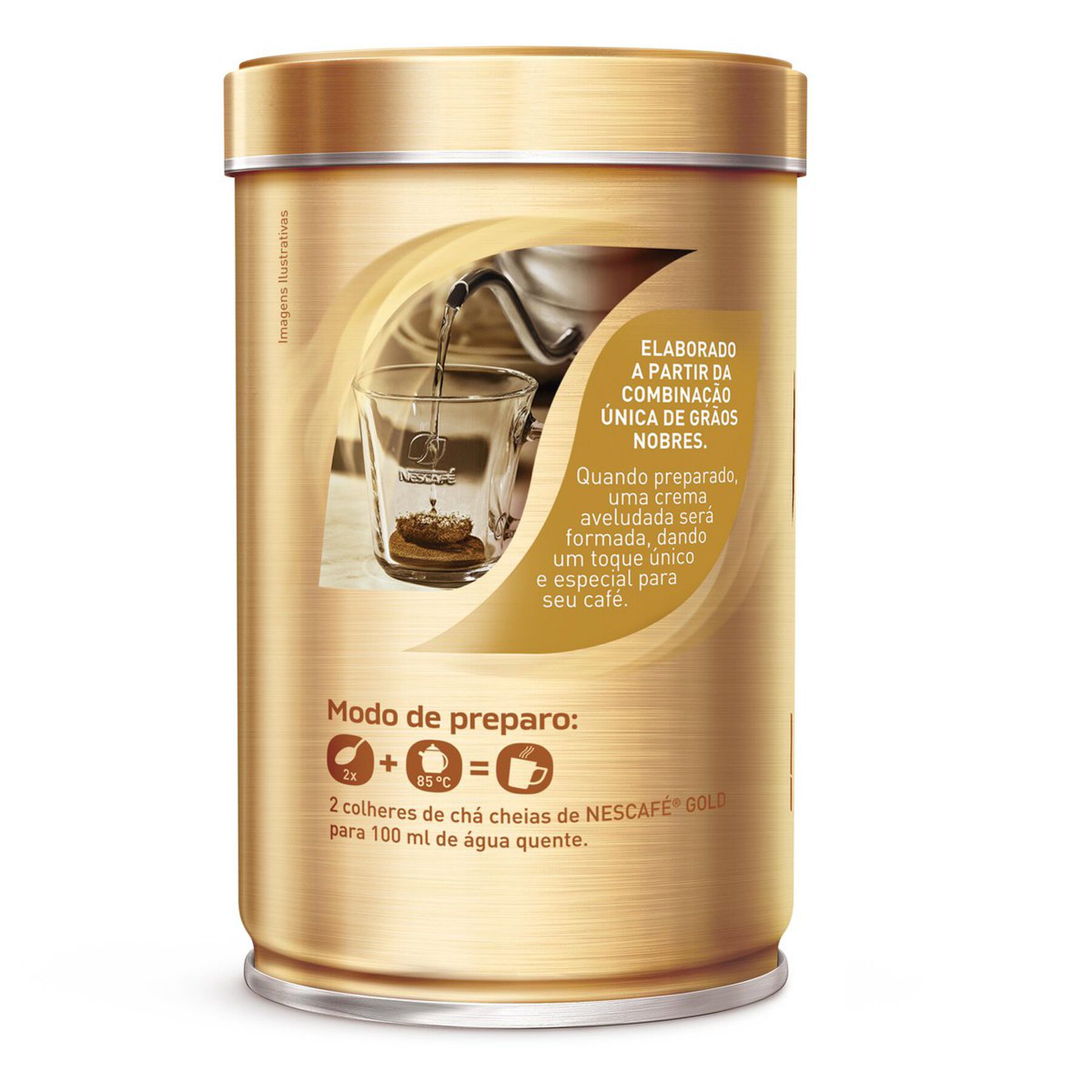 Café Solúvel em Pó Espresso Suave Nescafé Gold Lata 100g