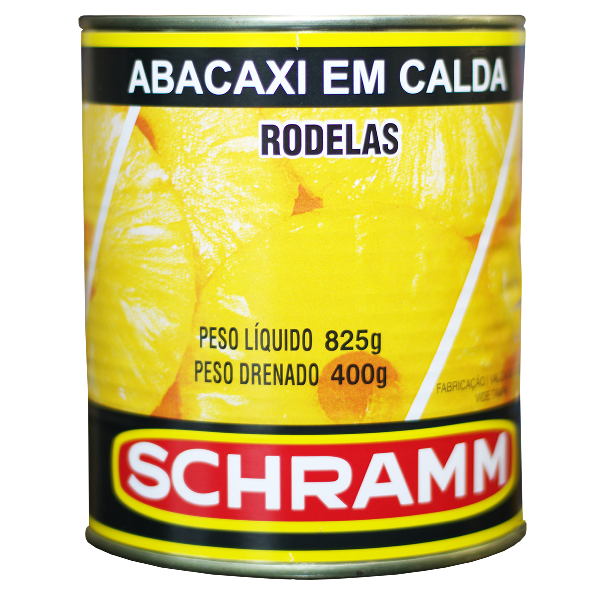 Abacaxi em Calda Rodelas Schramm Lata 400g&nbsp;