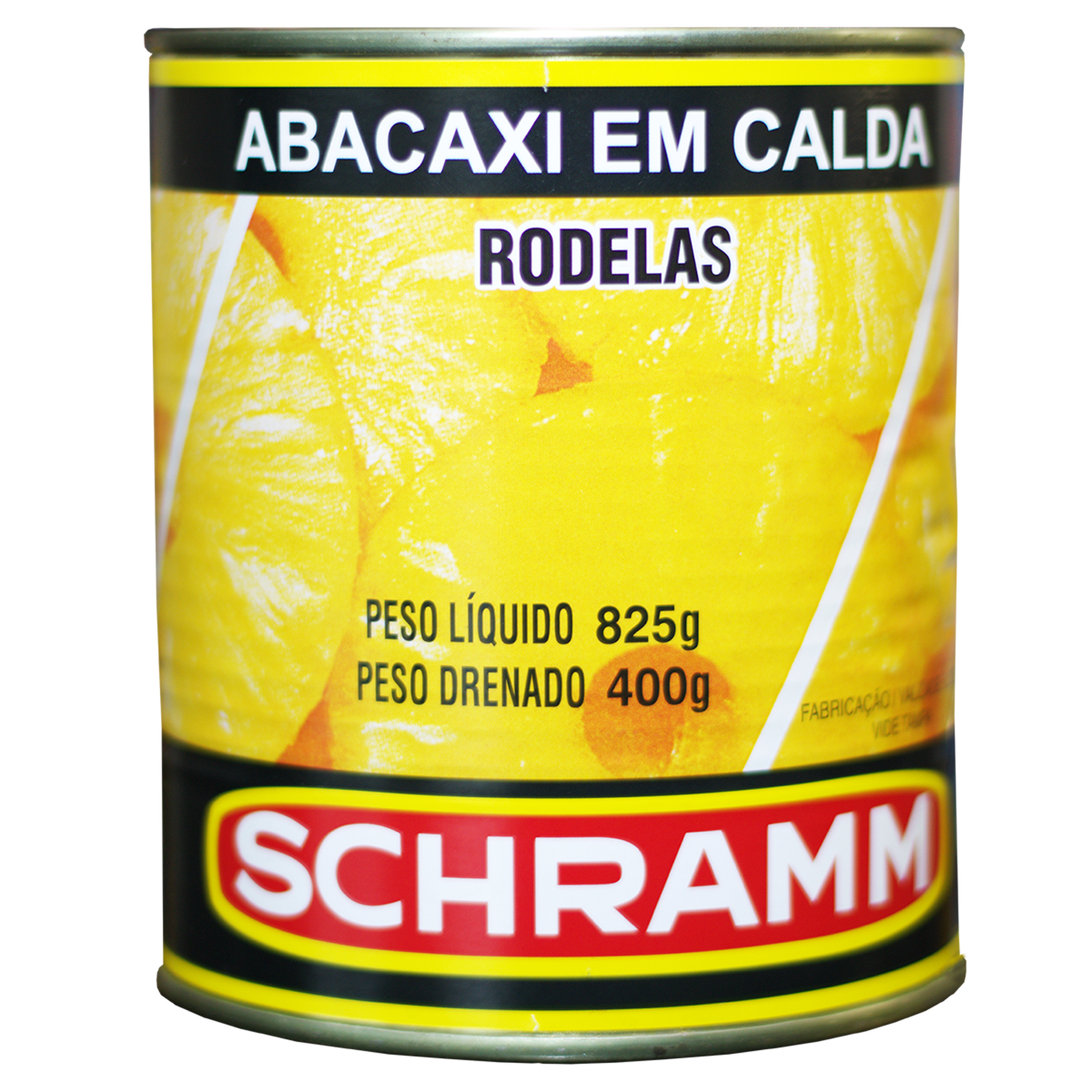Abacaxi em Calda Rodelas Schramm Lata 400g&nbsp;