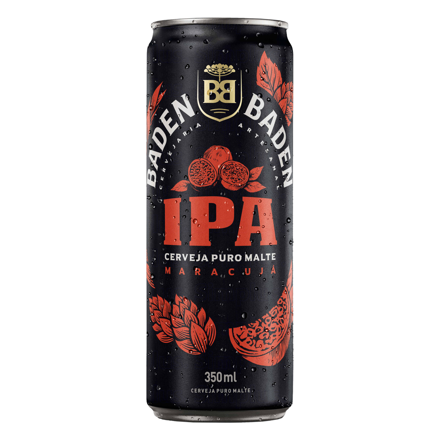 Cerveja IPA Puro Malte Maracuj&aacute; Baden Baden Lata 350ml&nbsp;