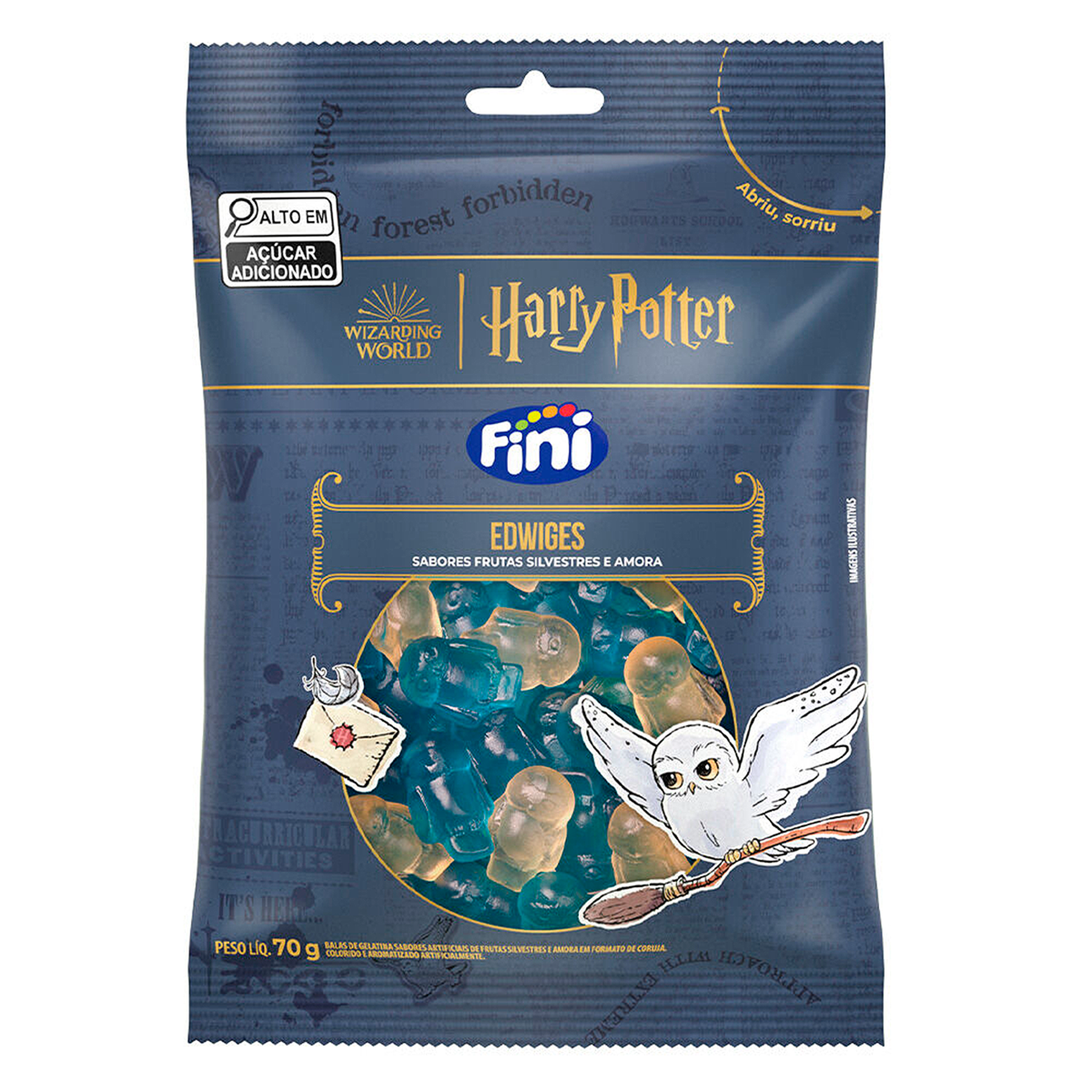 Bala Edwiges Harry Potter Fini Pacote 70g