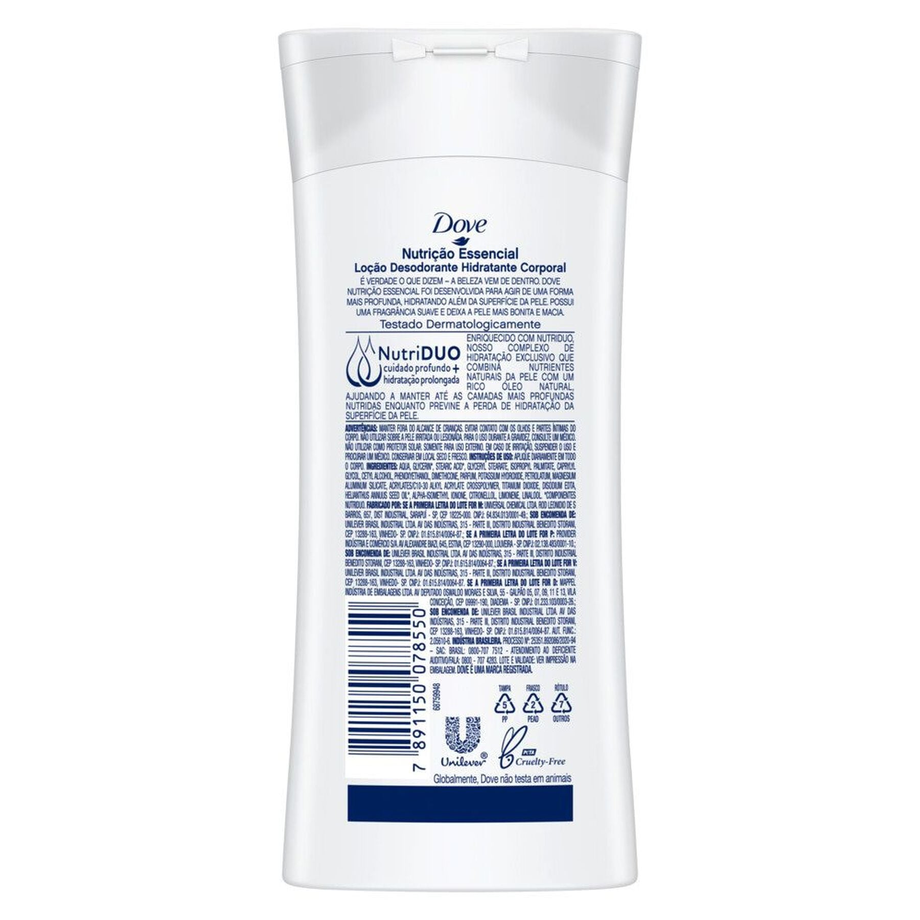 Lo&ccedil;&atilde;o Desodorante Hidratante Corporal Nutri&ccedil;&atilde;o Essencial Dove Frasco 200ml