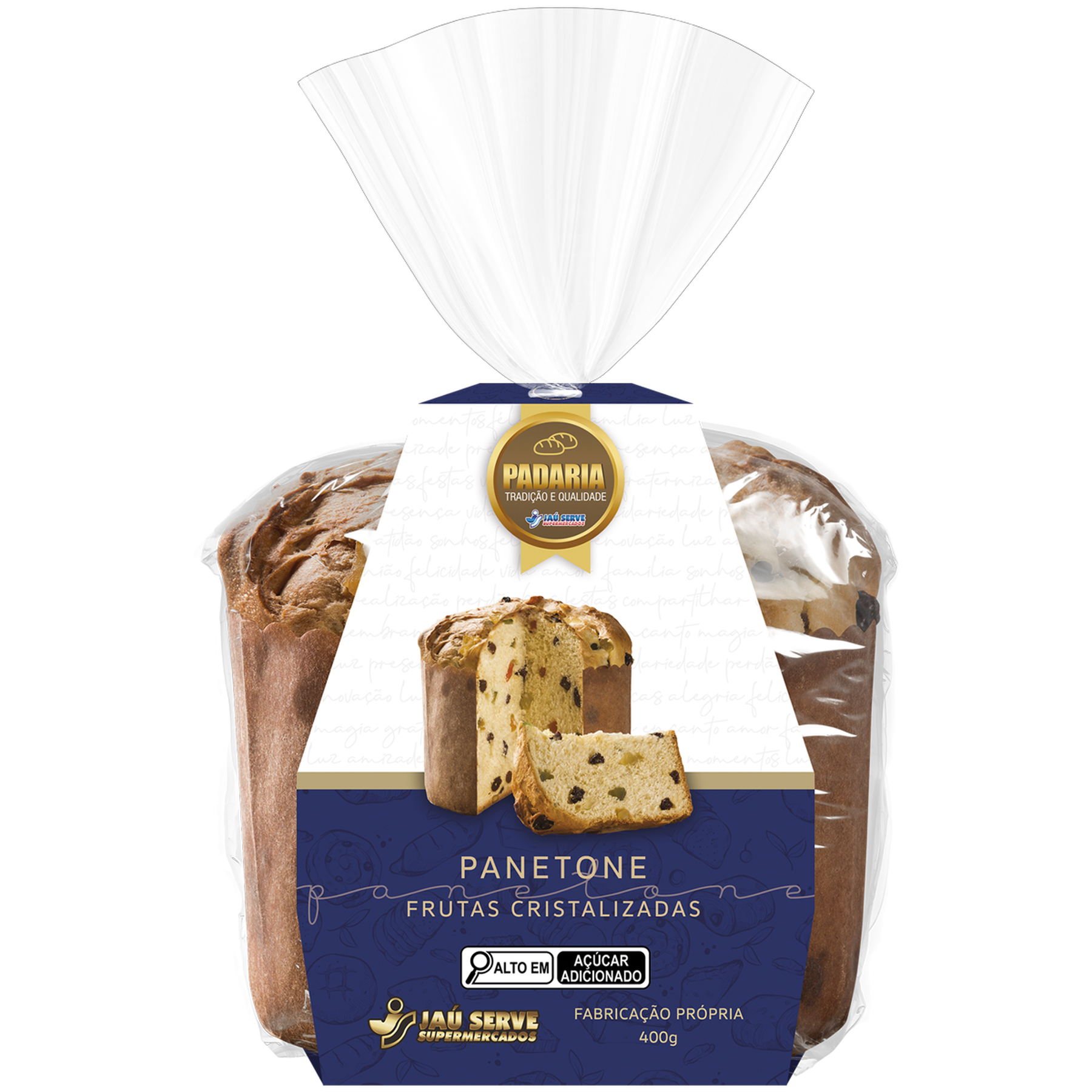 Panetone com Frutas Cristalizadas 400g
