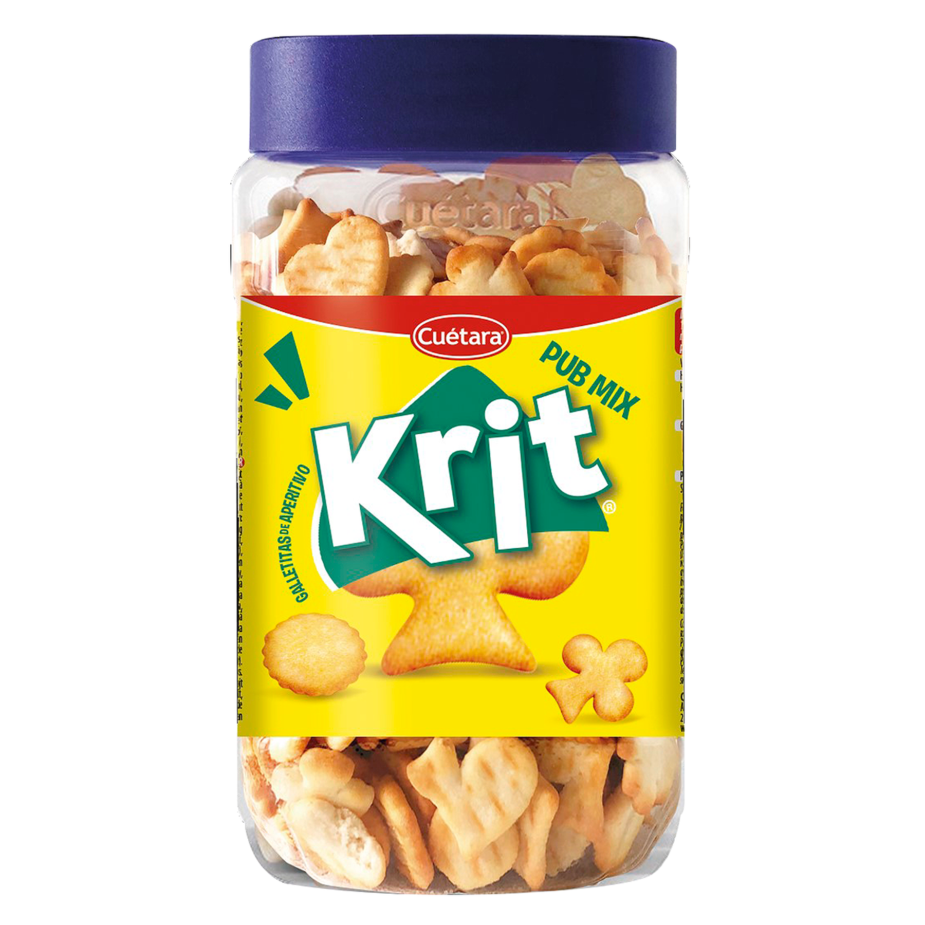 Biscoito Salgado Krit Pub Mix Cu&eacute;tara Pote 350g