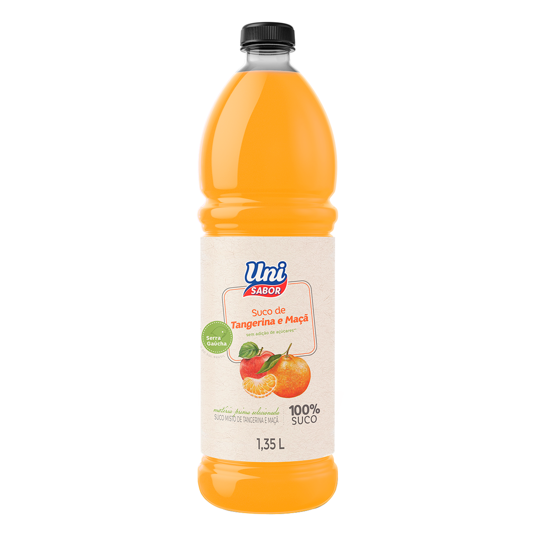 Suco de Tangerina e Maçã Uni Sabor Garrafa 1,35l