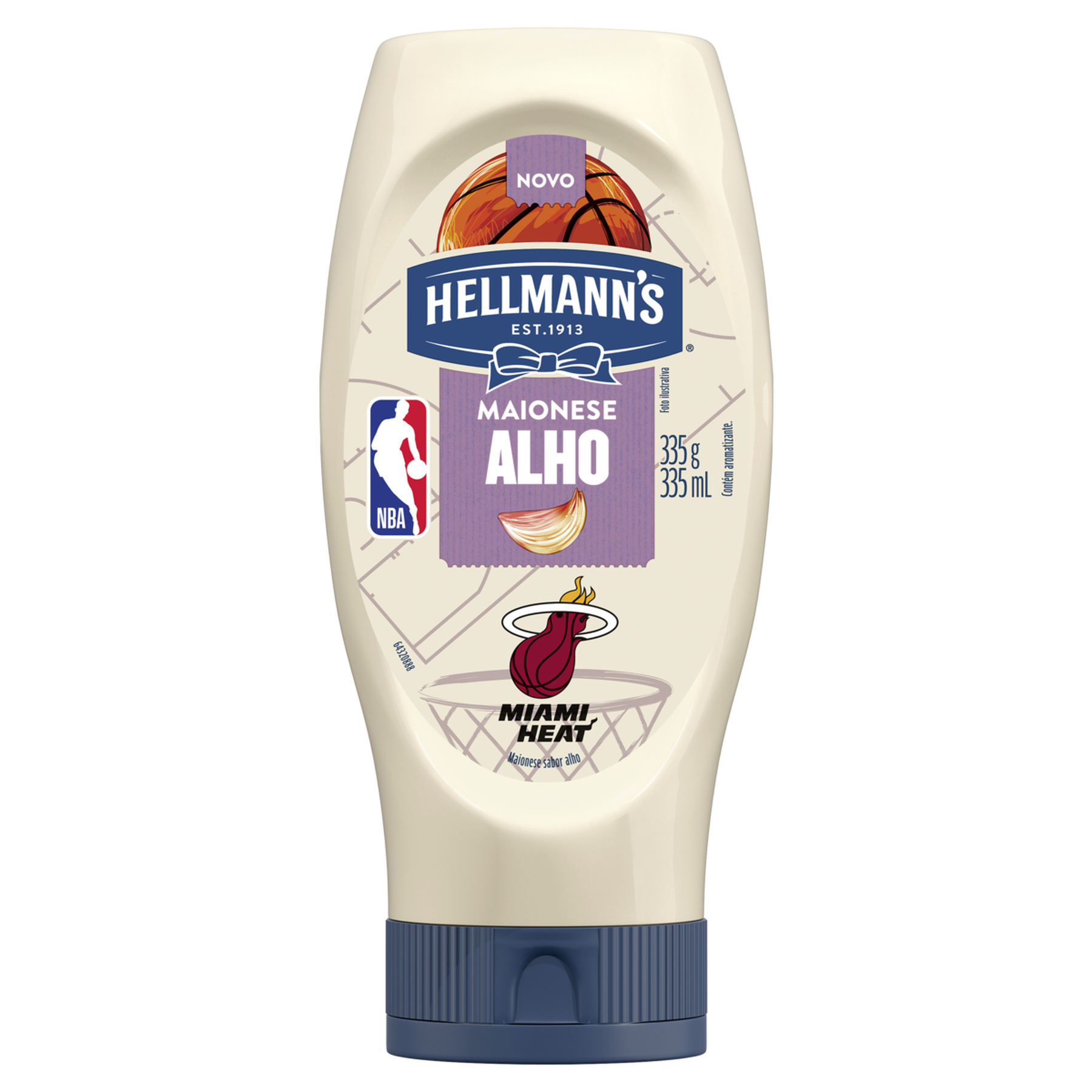 Maionese Alho Hellmann's Squeeze 335g