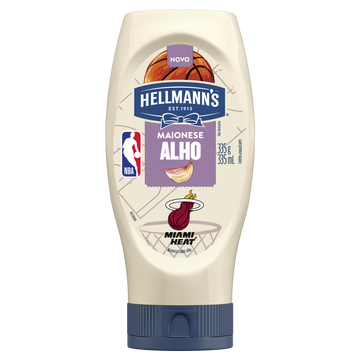 Maionese Alho Hellmann's Squeeze 335g