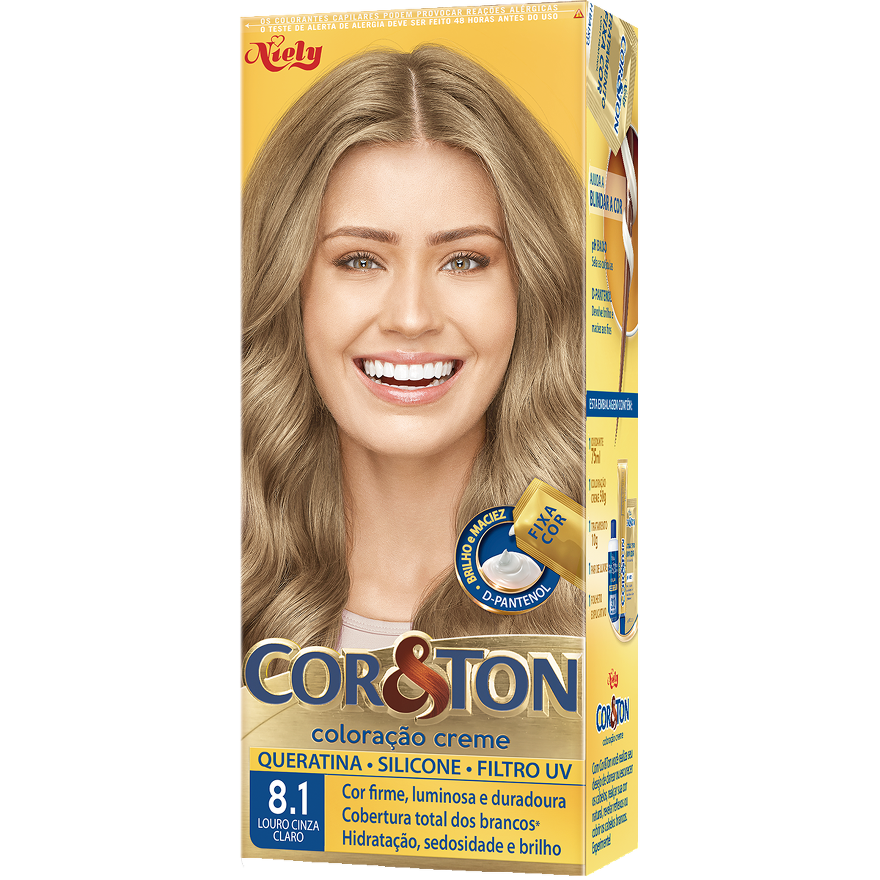 Tintura para Cabelo Louro Cinza Claro 8.1 CoreTon