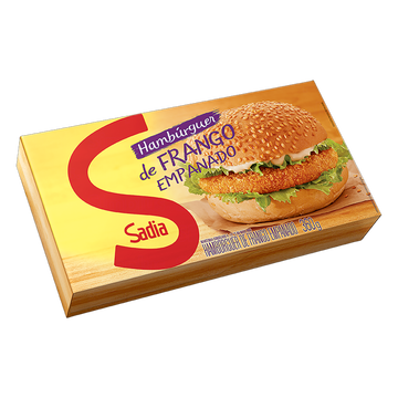 Hambúrguer de Frango Empanado Sadia Caixa 360g
