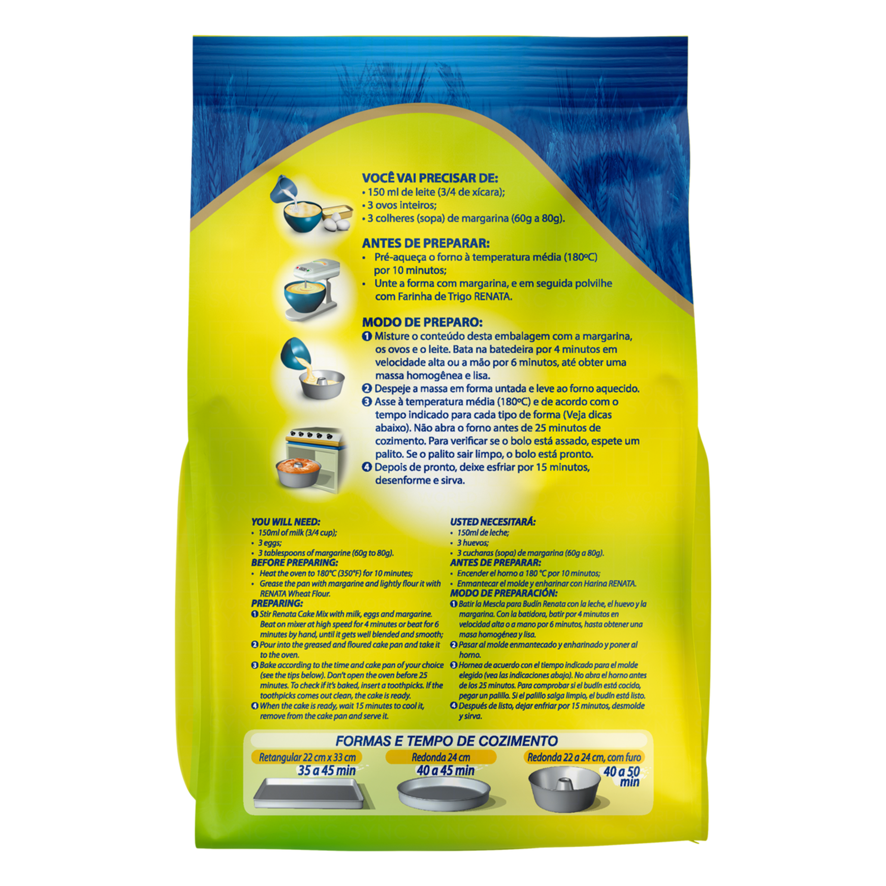 Mistura para Bolo Limão Renata 400g