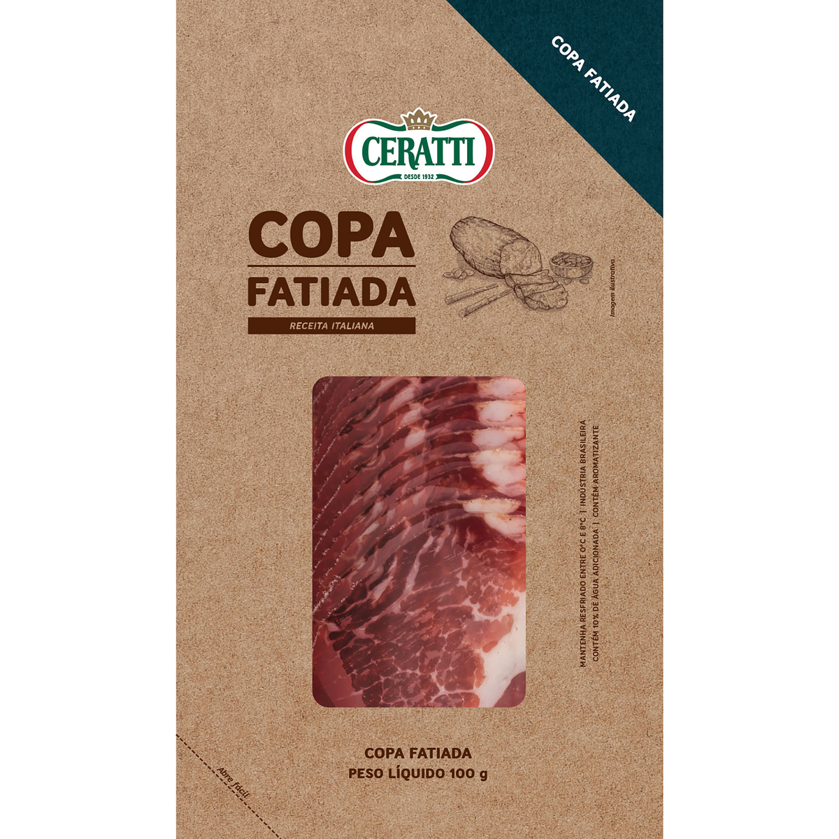 Copa Fatiada Ceratti 100g