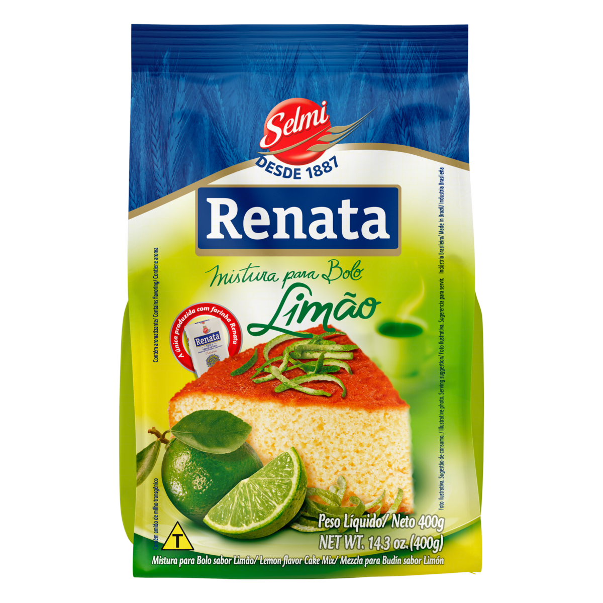 Mistura para Bolo Lim&atilde;o Renata 400g
