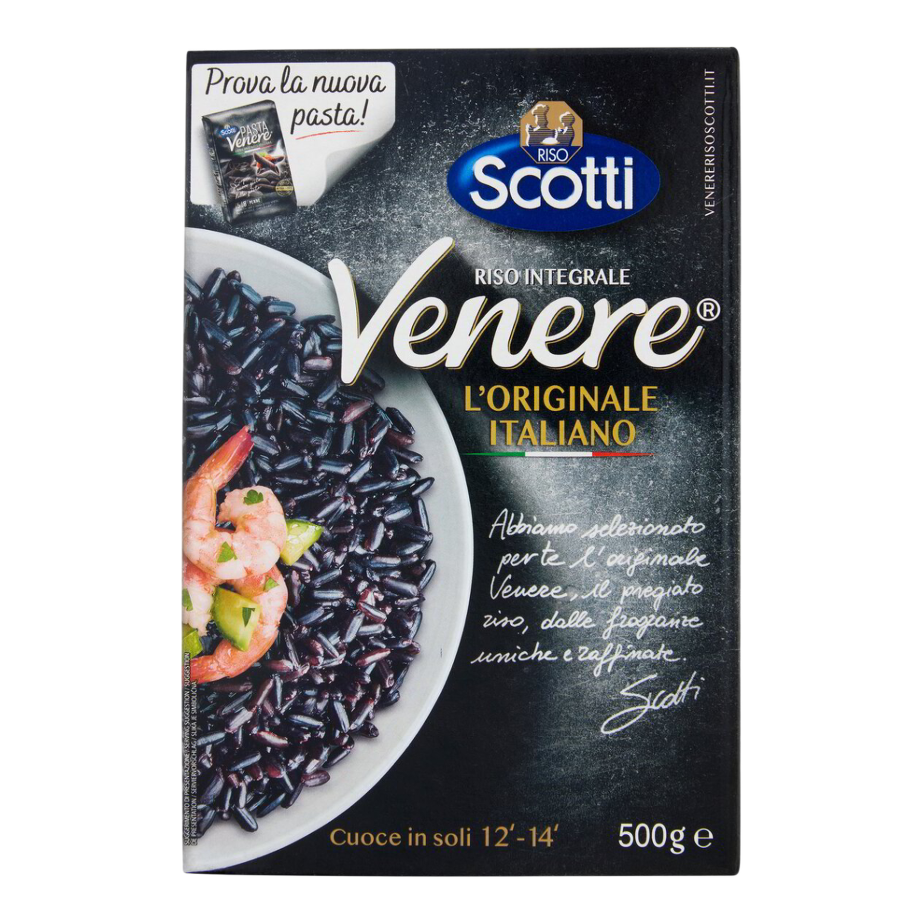 Arroz Negro Integral Venere Riso Scotti Caixa 500g