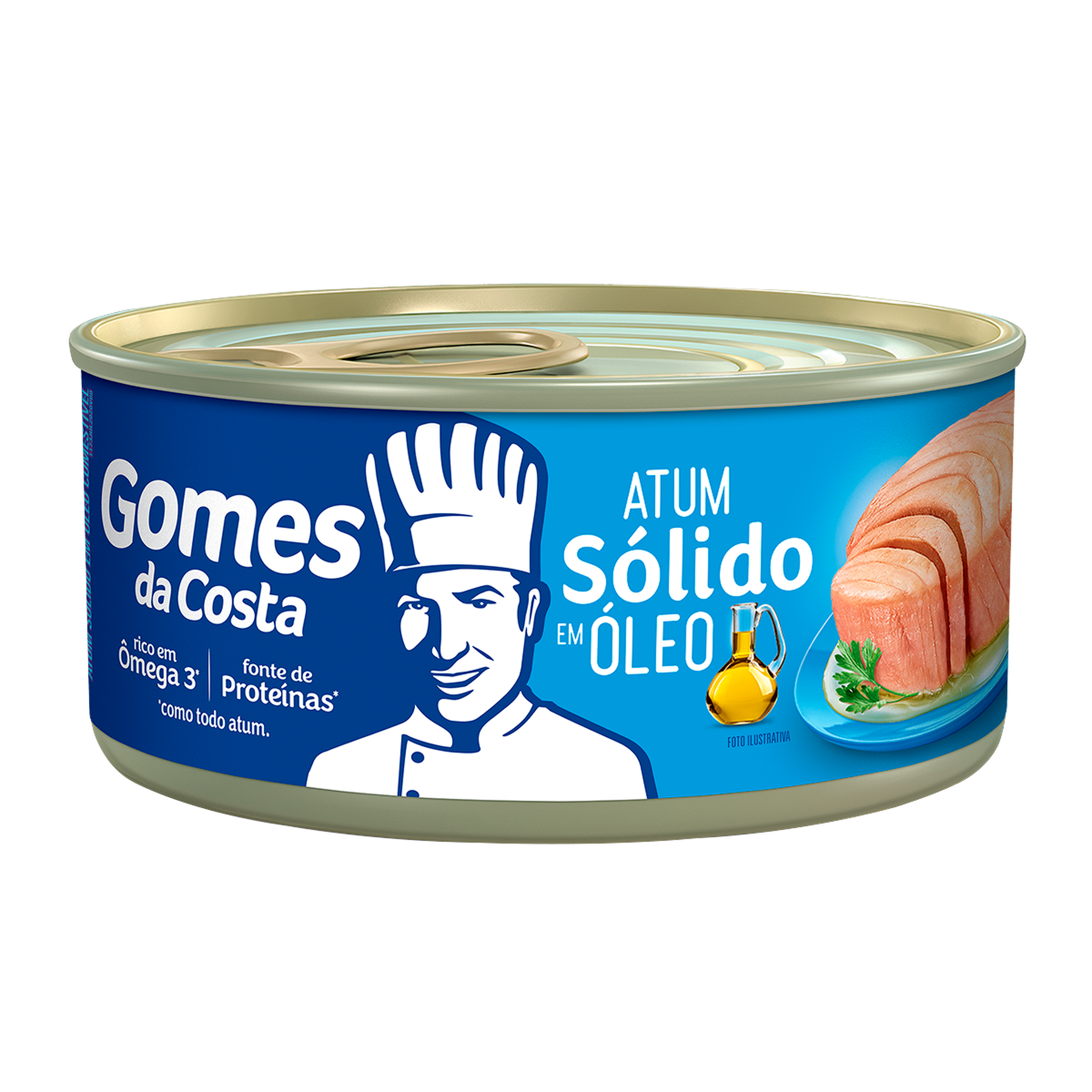 Atum Sólido em Óleo Gomes da Costa Lata 170g