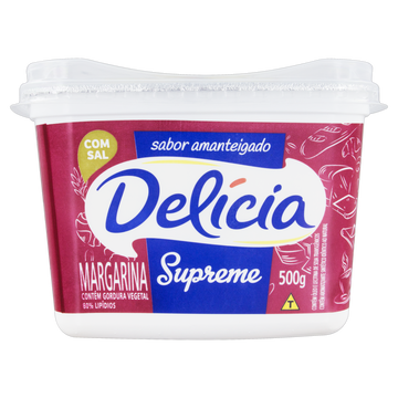 Margarina Amanteigado com Sal Delícia Supreme Pote 500g