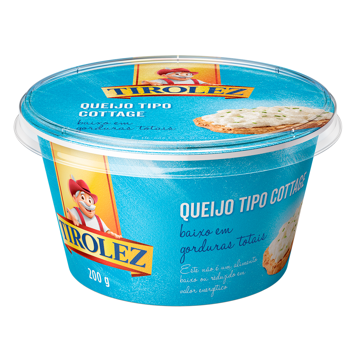Queijo Cottage Tirolez Pote 200g
