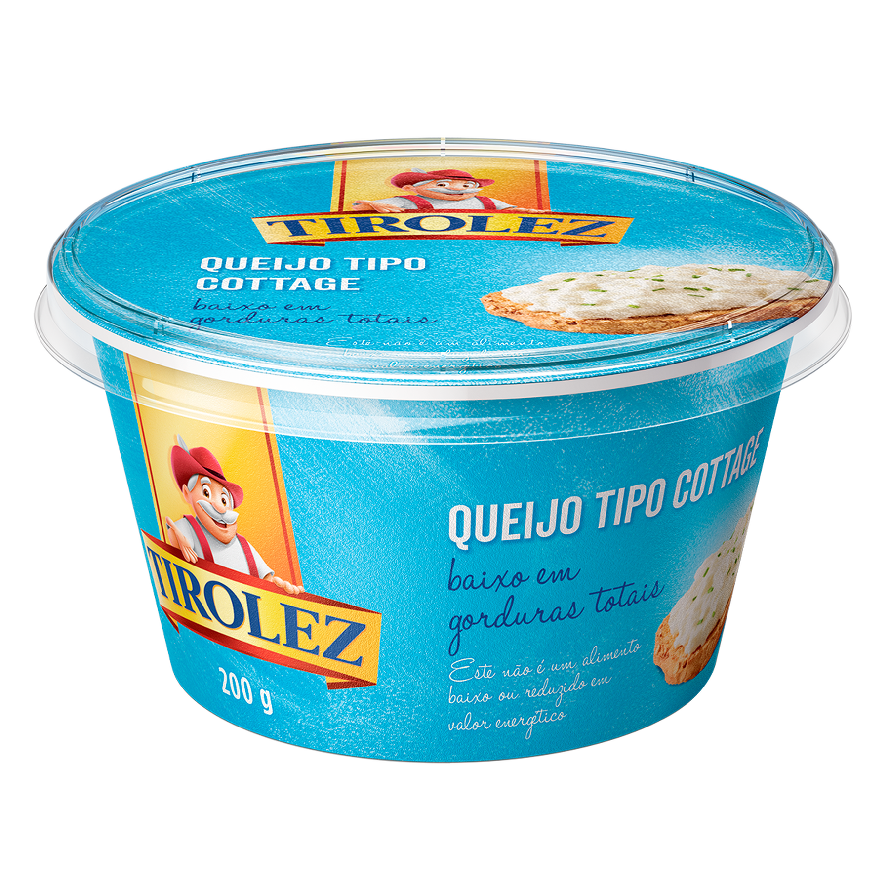 Queijo Cottage Tirolez Pote 200g